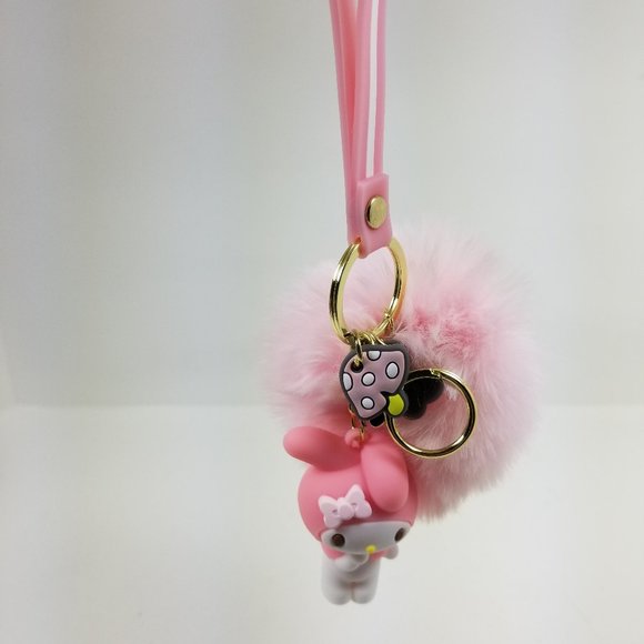 Melody Pom Pom Key Chain - Picture 4 of 6